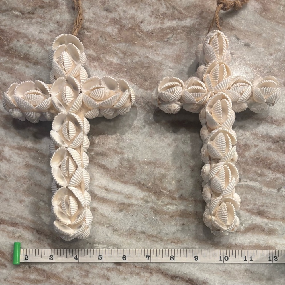 Shell Cross Wall Decor